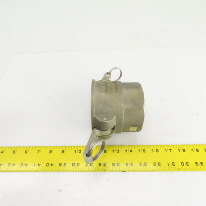 PT 30-D 11917 3" Female x 3" Female Stainless Steel Camlock Coupler Adapter
