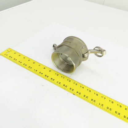 PT 30-D 11917 3" Female x 3" Female Stainless Steel Camlock Coupler Adapter
