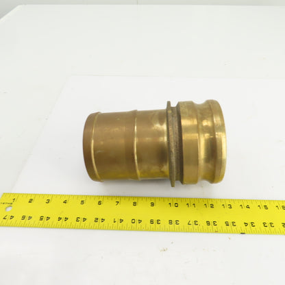 11910- 4" Male x 4" Male Bronze Camlock Hose Shank Coupler Adapter