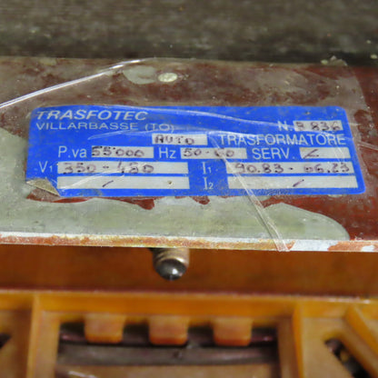 Trasfotec 55,000VA 55kVA Auto Transformer HV 480V LV 350V