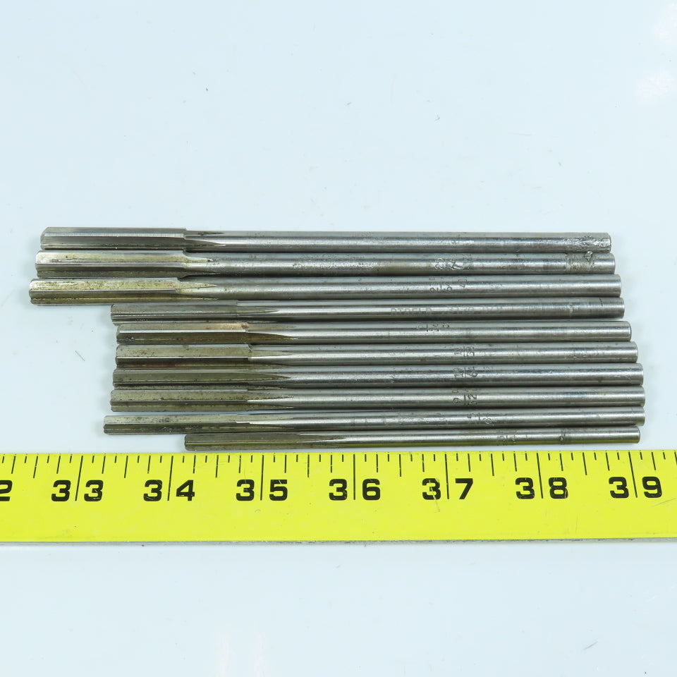 Misc. 13/16", 23/64", 3/8" Chucking Reamer Lot of 10