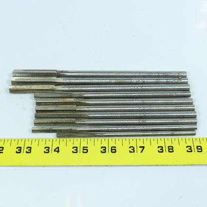 Misc. 13/16", 23/64", 3/8" Chucking Reamer Lot of 10