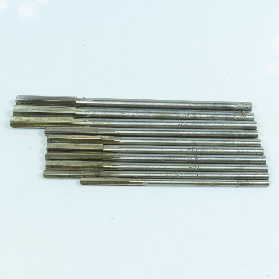 Misc. 13/16", 23/64", 3/8" Chucking Reamer Lot of 10