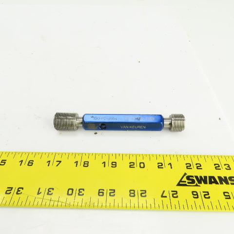 Van Keuren 3/4"-16 UNF-2B Thread Plug Gage GO PD .7094 NOGO PD .7159