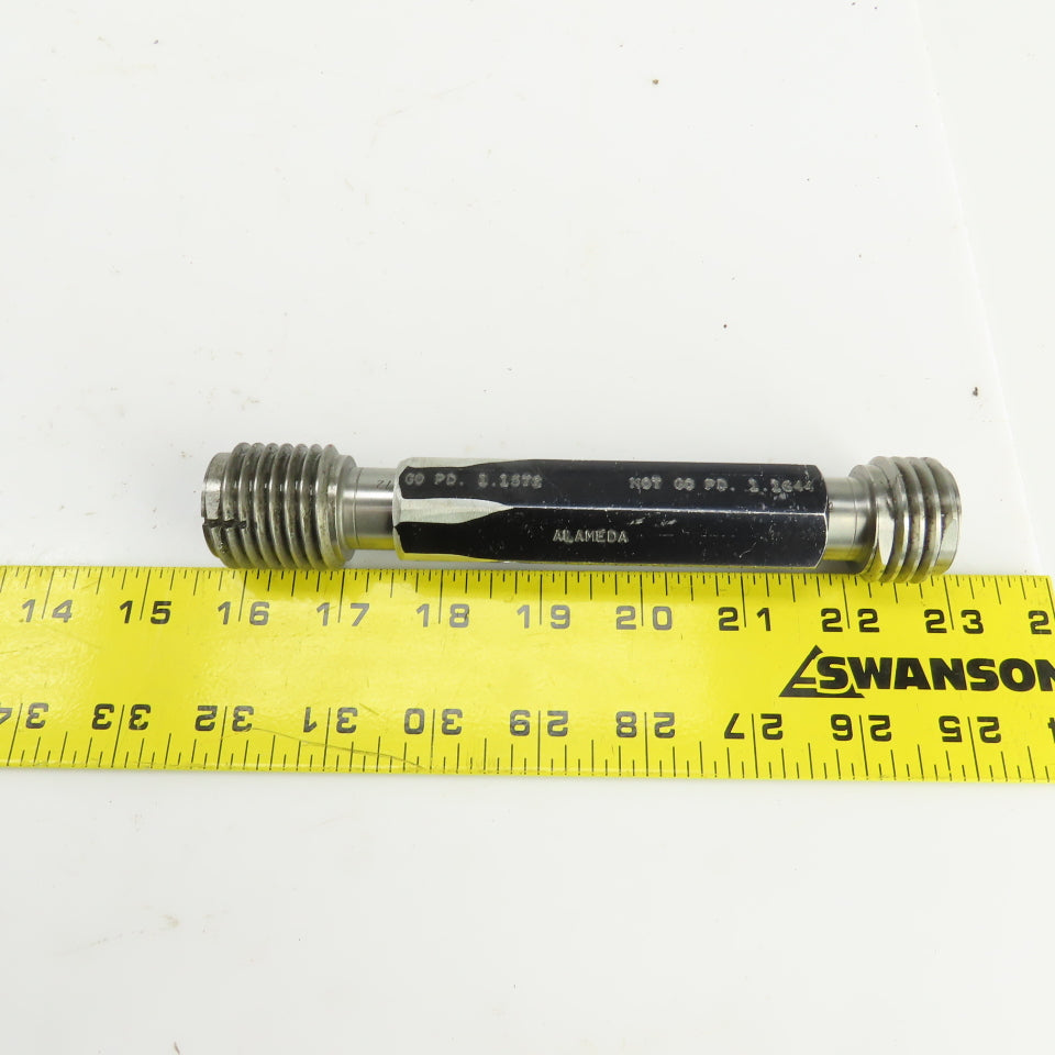 Alameda 1-1/4"-7 UNC 3B Thread Plug Gage GO PD 1.1572 NOT GO PD 1.1644
