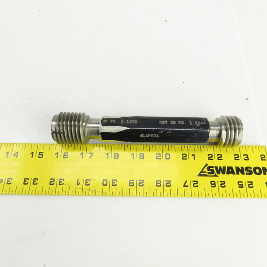 Alameda 1-1/4"-7 UNC 3B Thread Plug Gage GO PD 1.1572 NOT GO PD 1.1644