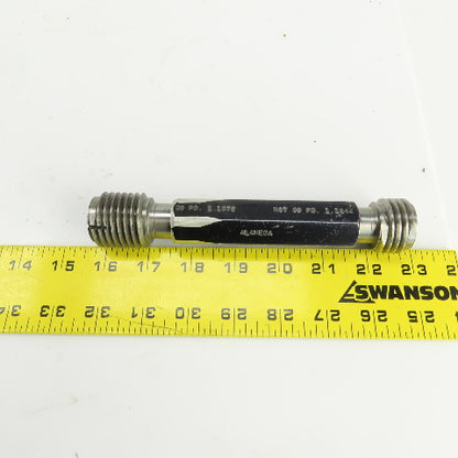 Alameda 1-1/4"-7 UNC 3B Thread Plug Gage GO PD 1.1572 NOT GO PD 1.1644
