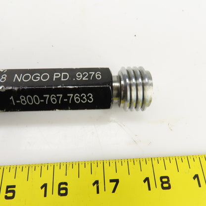 Alameda 1"-8 UNC-2B Thread Plug Gage GO PD 0.9188 NOGO PD 0.9276