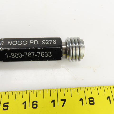 Alameda 1"-8 UNC-2B Thread Plug Gage GO PD 0.9188 NOGO PD 0.9276