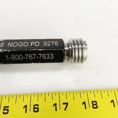 Alameda 1"-8 UNC-2B Thread Plug Gage GO PD 0.9188 NOGO PD 0.9276