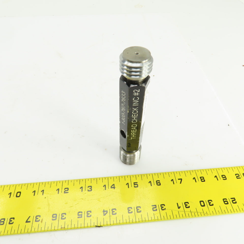 Alameda 1"-8 UNC-2B Thread Plug Gage GO PD 0.9188 NOGO PD 0.9276