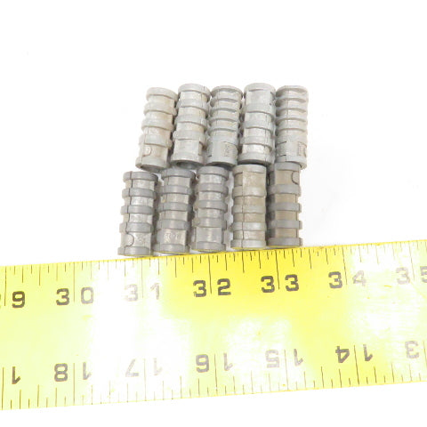 1/2" Hole 5/16" Lag Shield Anchor 1-1/4" OAL Lot Of 10