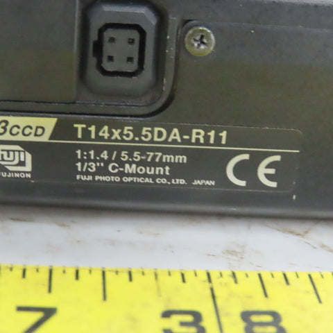 Fuji T14x5.5DA-R11 TV Zoom Lens For 3CCD Photo QC Inspection