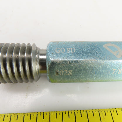 Vermont Gage 7/8"-9 UNC-2B Thread Plug Gage GO PD 0.8028 NOGO PD 0.8110