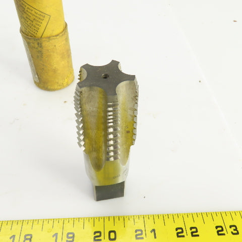 Morse 1"-11-1/2 NPT INT THD Straight 5 Flute Pipe Tap 3-3/4" OAL 7/8" Shank USA