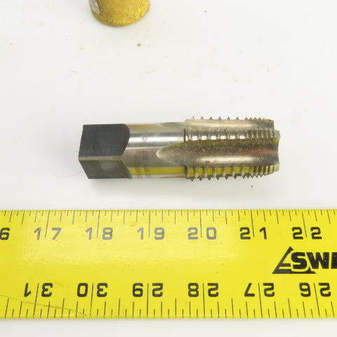 Morse 1"-11-1/2 NPT INT THD Straight 5 Flute Pipe Tap 3-3/4" OAL 7/8" Shank USA