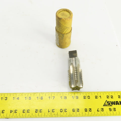 Morse 1"-11-1/2 NPT INT THD Straight 5 Flute Pipe Tap 3-3/4" OAL 7/8" Shank USA