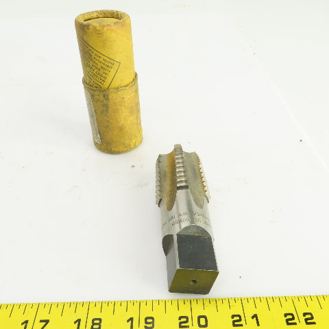 Morse 1"-11-1/2 NPT INT THD Straight 5 Flute Pipe Tap 3-3/4" OAL 7/8" Shank USA