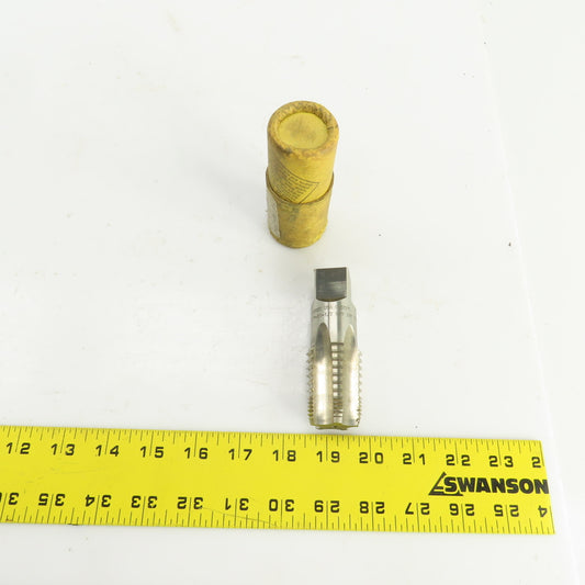 Morse 1"-11-1/2 NPT INT THD Straight 5 Flute Pipe Tap 3-3/4" OAL 7/8" Shank USA