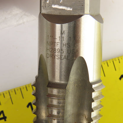 H2895 1"-11-1/2 NPTF HS G Straight 5 Flute Pipe Tap 3-3/4" OAL 7/8" Shank USA