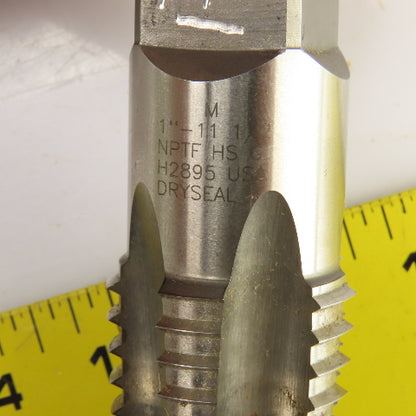 H2895 1"-11-1/2 NPTF HS G Straight 5 Flute Pipe Tap 3-3/4" OAL 7/8" Shank USA