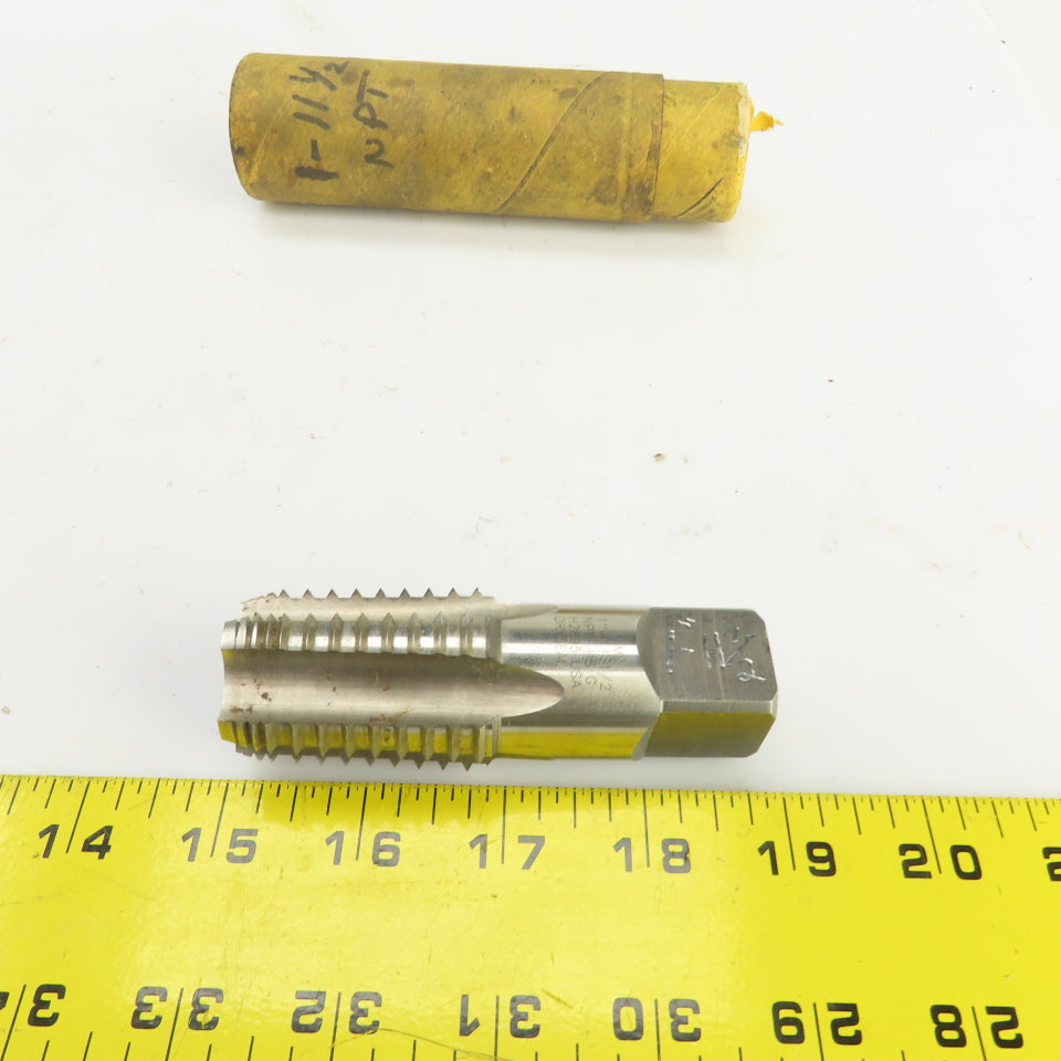 H2895 1"-11-1/2 NPTF HS G Straight 5 Flute Pipe Tap 3-3/4" OAL 7/8" Shank USA