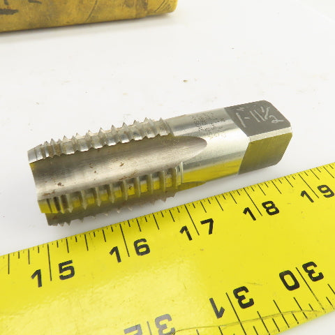 H2895 1"-11-1/2 NPTF HS G Straight 5 Flute Pipe Tap 3-3/4" OAL 7/8" Shank USA