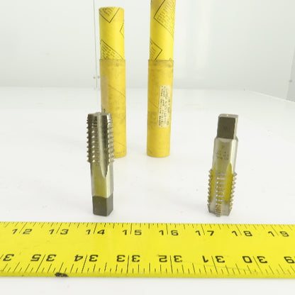 Morse 1/2"-14 NPTF HS G Straight 5 Flute Pipe Tap 3-1/8" OAL 9/16" Shank Lot/2