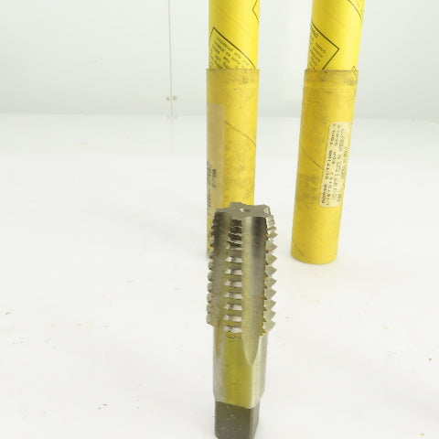 Morse 1/2"-14 NPTF HS G Straight 5 Flute Pipe Tap 3-1/8" OAL 9/16" Shank Lot/2