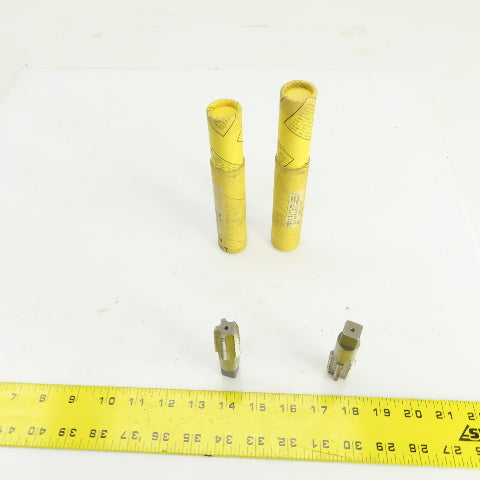 Morse 1/2"-14 NPTF HS G Straight 5 Flute Pipe Tap 3-1/8" OAL 9/16" Shank Lot/2