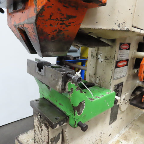 Mubea HIW750 82 Ton Dual Station Iron Worker 10Hp 480V Roller Table & Tooling