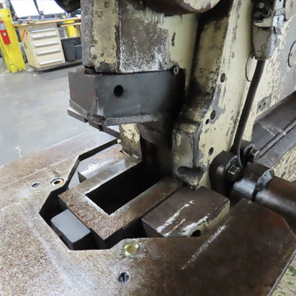 Mubea HIW750 82 Ton Dual Station Iron Worker 10Hp 480V Roller Table & Tooling