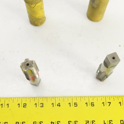 Morse 1/2"-14 NPT HSS Straight 5 Flute Pipe Tap 3-1/8" OAL 9/16" Shank Lot/2 USA