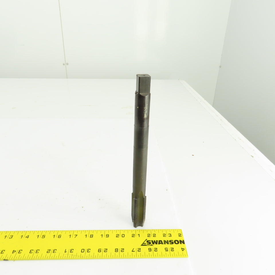 NATC 1"-8 NC HS GH-4 Straight 4 Flute Plug Tap 10" OAL 5/8" Shank USA