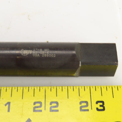NATC 1"-8 NC HS GH-4 Straight 4 Flute Plug Tap 10" OAL 5/8" Shank USA