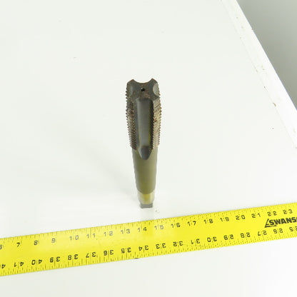 North American 1-1/4"-7 NC HS GH-4 Straight 4 Flute Plug Tap 10" OAL 3/4" Shank