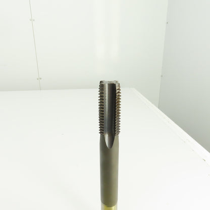 North American 1-1/4"-7 NC HS GH-4 Straight 4 Flute Plug Tap 10" OAL 3/4" Shank