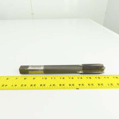 North American 1-1/4"-7 NC HS GH-4 Straight 4 Flute Plug Tap 10" OAL 3/4" Shank