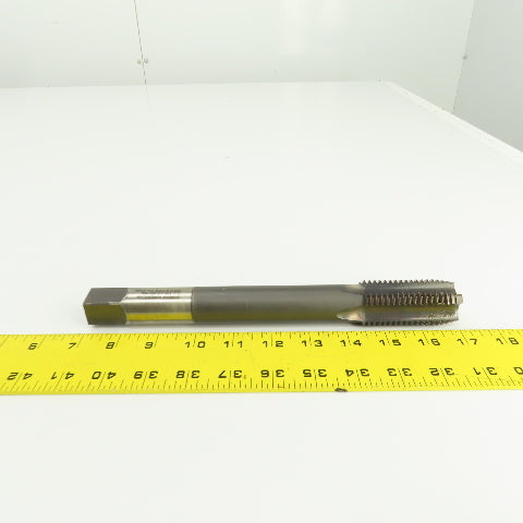 North American 1-1/4"-7 NC HS GH-4 Straight 4 Flute Plug Tap 10" OAL 3/4" Shank
