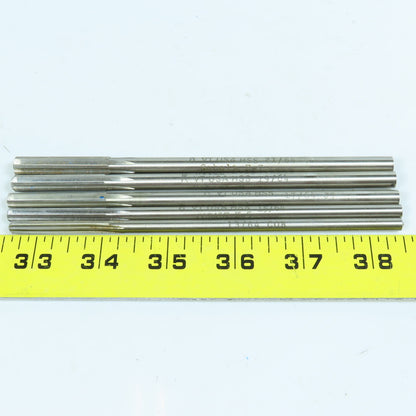 Yankee 13/64", 15/64", 17/64", 19/64", 21/64" Chucking Reamer 6 Flute Lot of 5