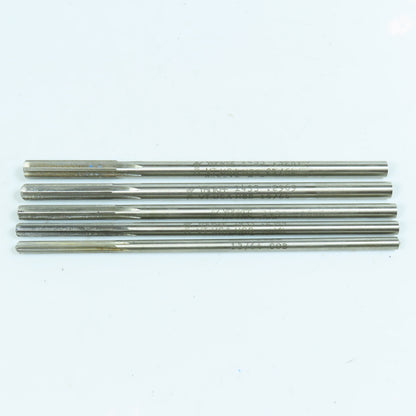 Yankee 13/64", 15/64", 17/64", 19/64", 21/64" Chucking Reamer 6 Flute Lot of 5