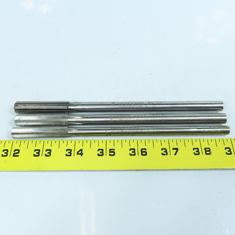 Yankee 25/64", 27/64", 29/64" Chucking Reamer 6 Flute Lot of 3