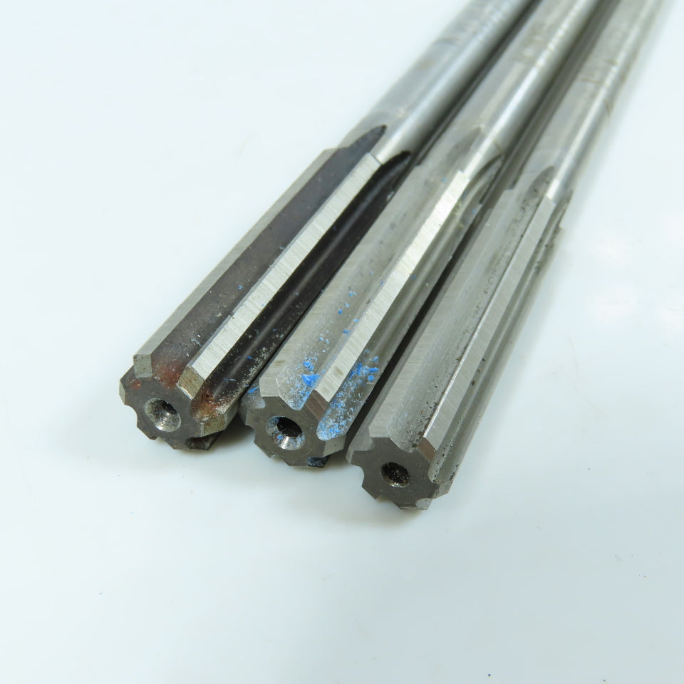 Yankee 25/64", 27/64", 29/64" Chucking Reamer 6 Flute Lot of 3