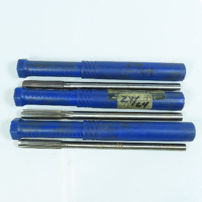 Yankee 25/64", 27/64", 29/64" Chucking Reamer 6 Flute Lot of 3