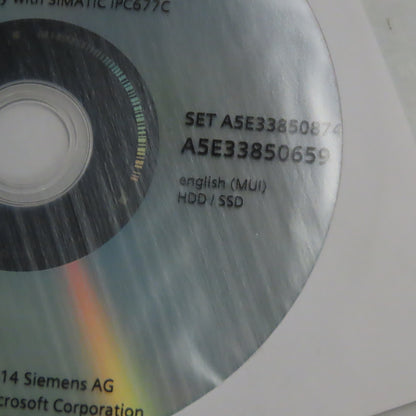 Siemens Simatic IPC677C Restore-DVD 1-1 05/2014 For Windows XP Professional