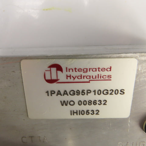 Vickers 1PAAG95P10G20S IH10532 Hydraulic Valve Block W/1DR2P20S Cartridge Valve