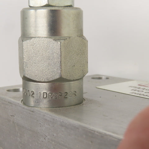 Vickers 1PAAG95P10G20S IH10532 Hydraulic Valve Block W/1DR2P20S Cartridge Valve