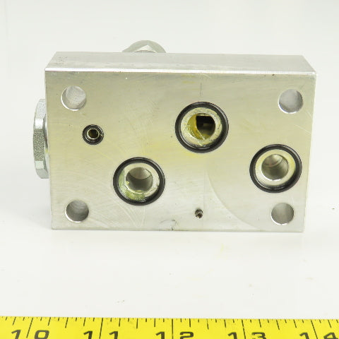 Vickers 1PAAG95P10G20S IH10532 Hydraulic Valve Block W/1DR2P20S Cartridge Valve