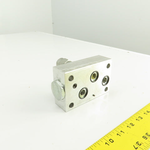 Vickers 1PAAG95P10G20S IH10532 Hydraulic Valve Block W/1DR2P20S Cartridge Valve