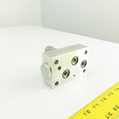 Vickers 1PAAG95P10G20S IH10532 Hydraulic Valve Block W/1DR2P20S Cartridge Valve